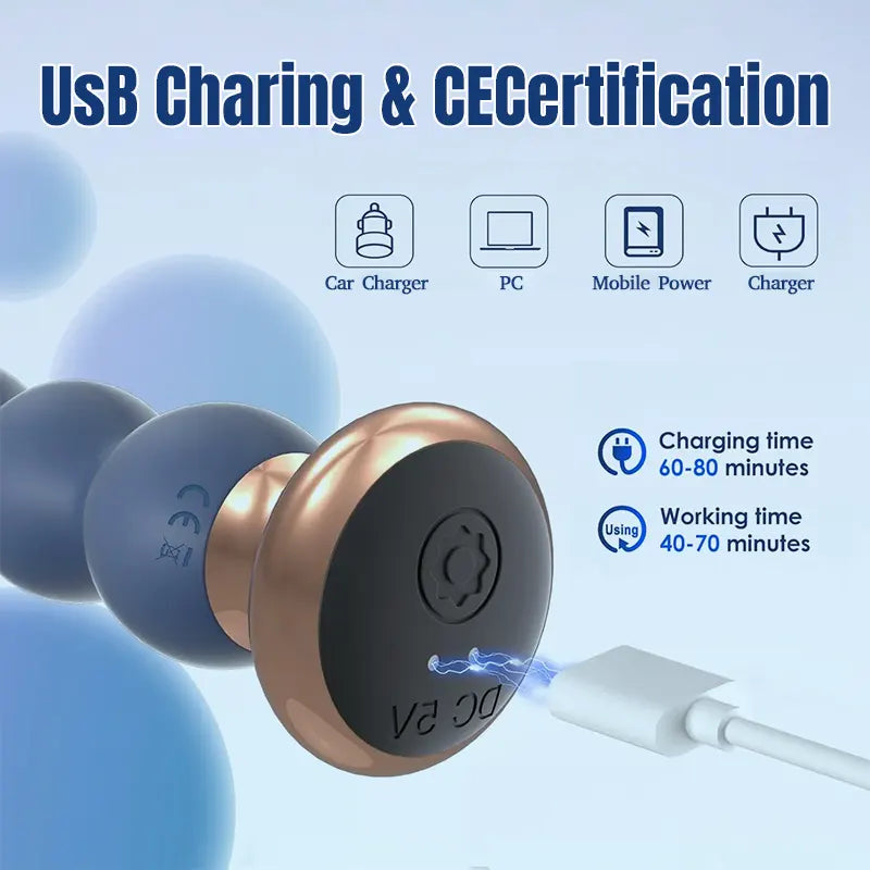 Indigo Dual-Layer Silicone Graduated Anal Plug
