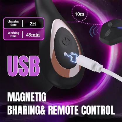 Prostate Massager with Oscillating Thrust &amp; Vibration