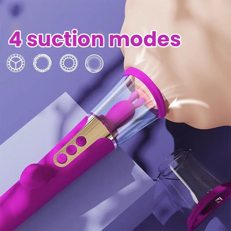 Simulated Tongue Licking And Sucking Vibrator