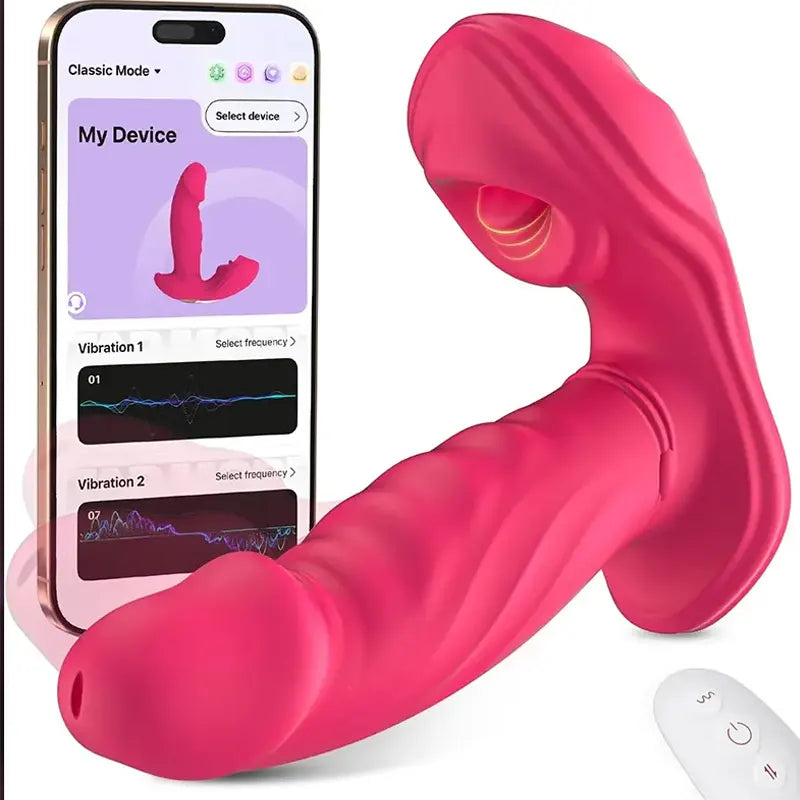 App Control 3-in-1 Clitoris and G-Spot Dildo Vibrator