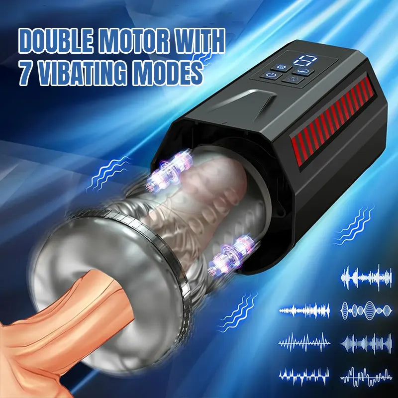 4-in-1 Thrusting and Rotating Blowjob Machine