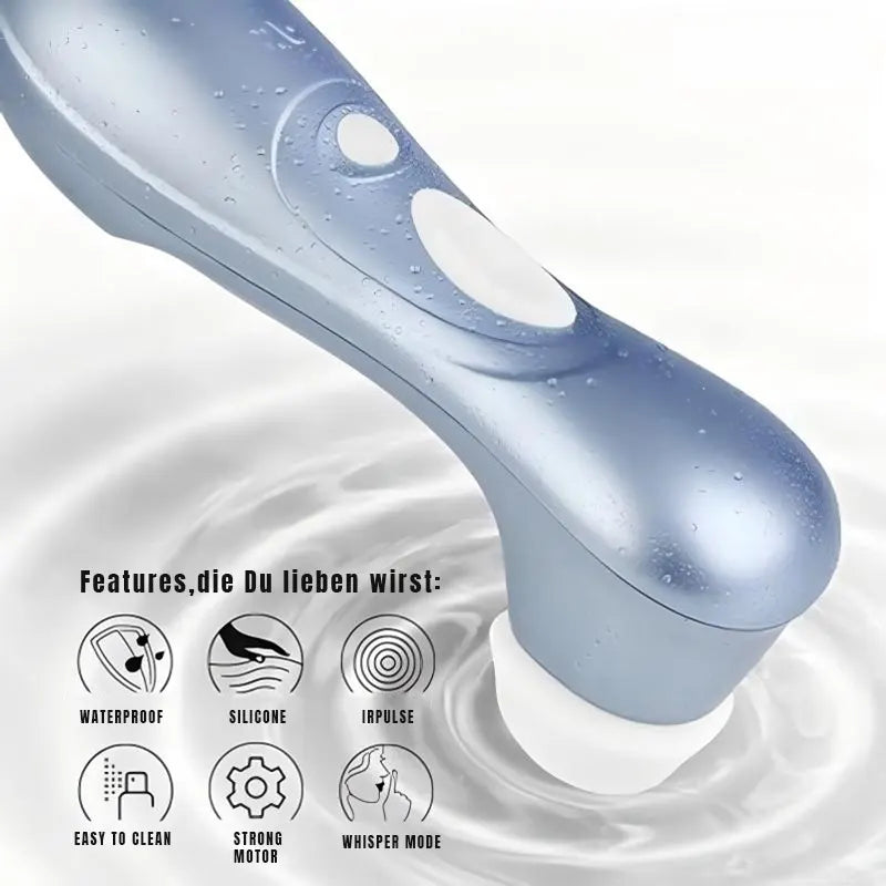 Delicate handheld sucking vibrator