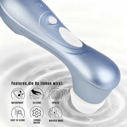 Delicate handheld sucking vibrator