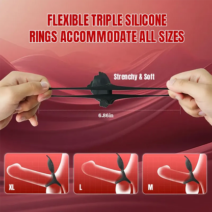 Golden Triad Vibrating Penis Ring