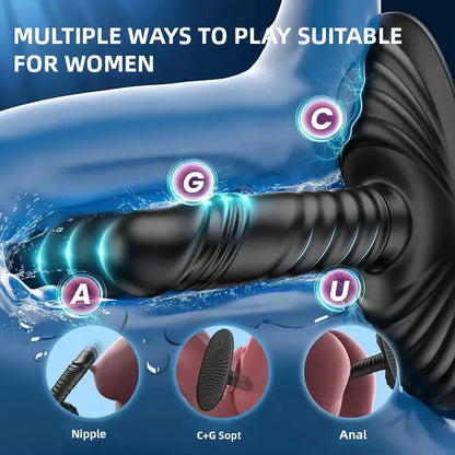 Prostate Massager &amp; Sit-On Vibrator Stimulates G-Spot