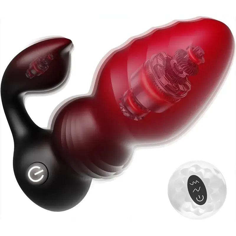 Remote Vibrating Anal Bead Plug