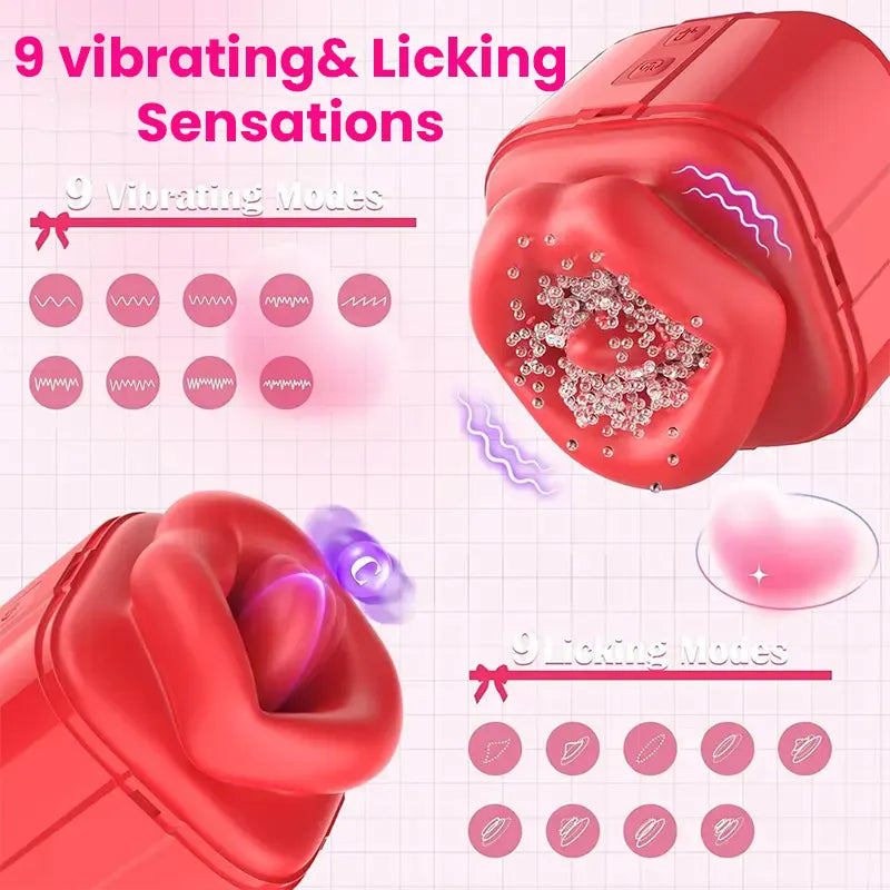 6D Real Oral Sucking Vibrator - Mini Rose Clit Sucker