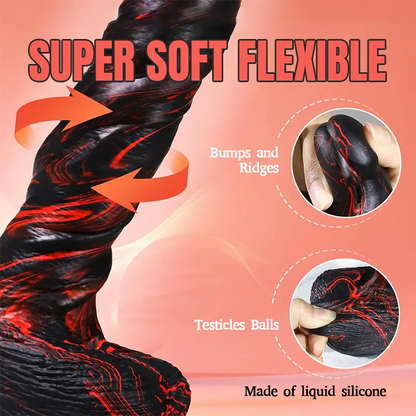 Lava Burst Thrusting Dildo Vibrator