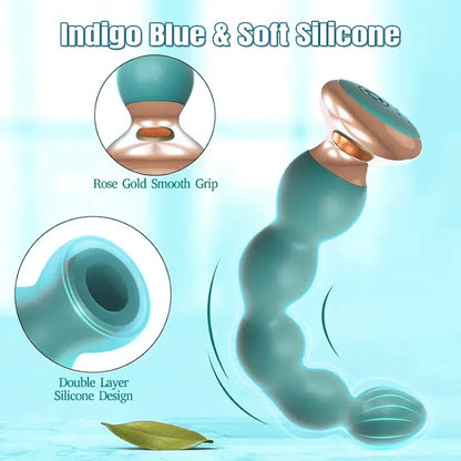 Remote Control 10 Vibrating Plug Anal Beads