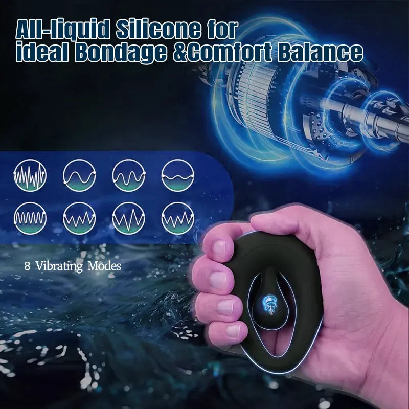 Adjustable Beaded Clitoral Stimulation Vibrating Penis Ring