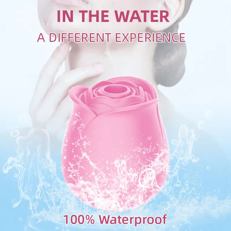 Pink Rose Toy with 10 Suction Modes