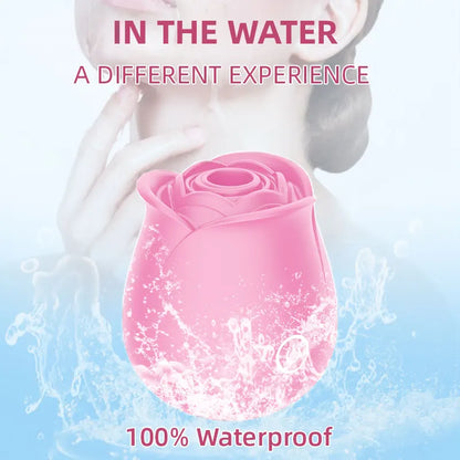 Pink Rose Toy with 10 Suction Modes