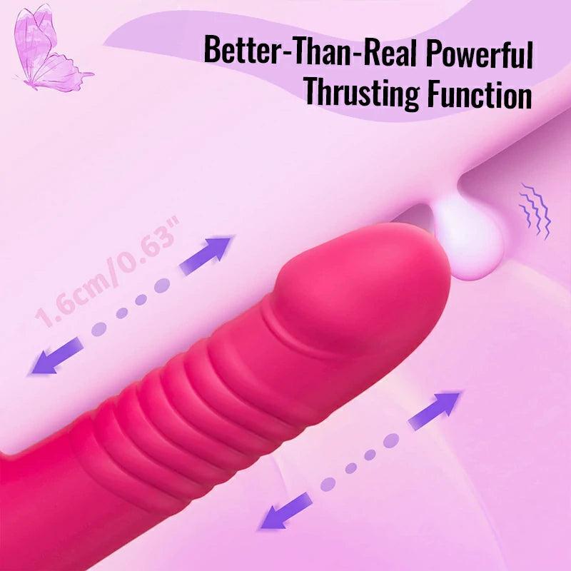 Butterfly Telescopic Vibrating Masturbator - Inyarose