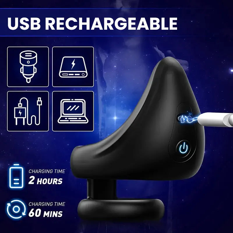 Rechargeable Portable Vibrating Cock Ring