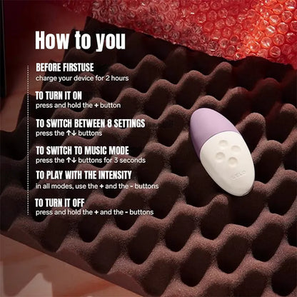 Sound-activated small personal egg vibrator