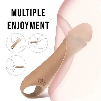 10 Vibration Modes Bullet-Shaped Mini Dildo Vibrator