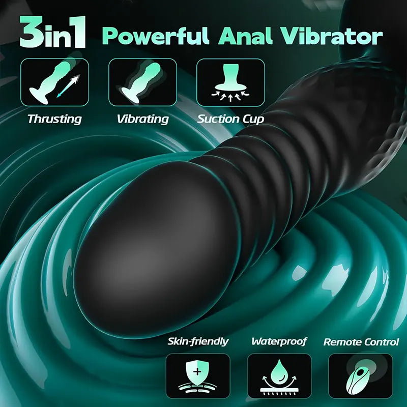 Remote Thrusting Prostate Vibrator Plug