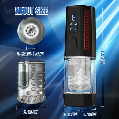 4-in-1 Thrusting and Rotating Blowjob Machine