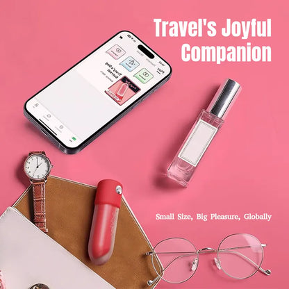Discreet Lipstick-Style Mini Vibrator with App Remote Control