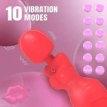2-in-1 Female Beauty Clitoral Vibrator