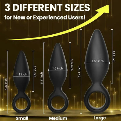 3PS butt plug set for anal and vaginal stimulation
