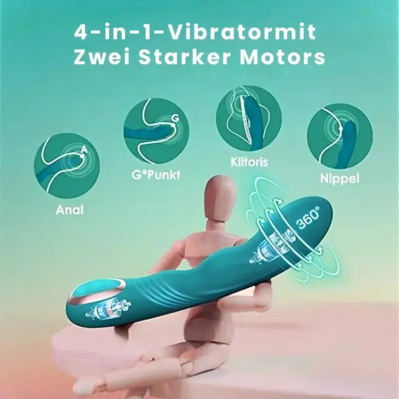Four-in-one wave vibrator four-point vibration