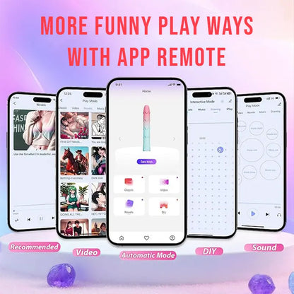 Multi-layer petal dildo vibrator &amp; 20 vibration modes