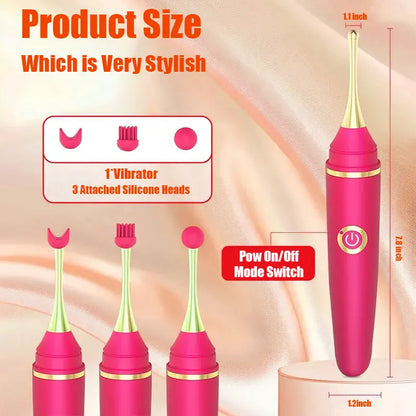 Pink high-frequency clitoral G-spot vibrator