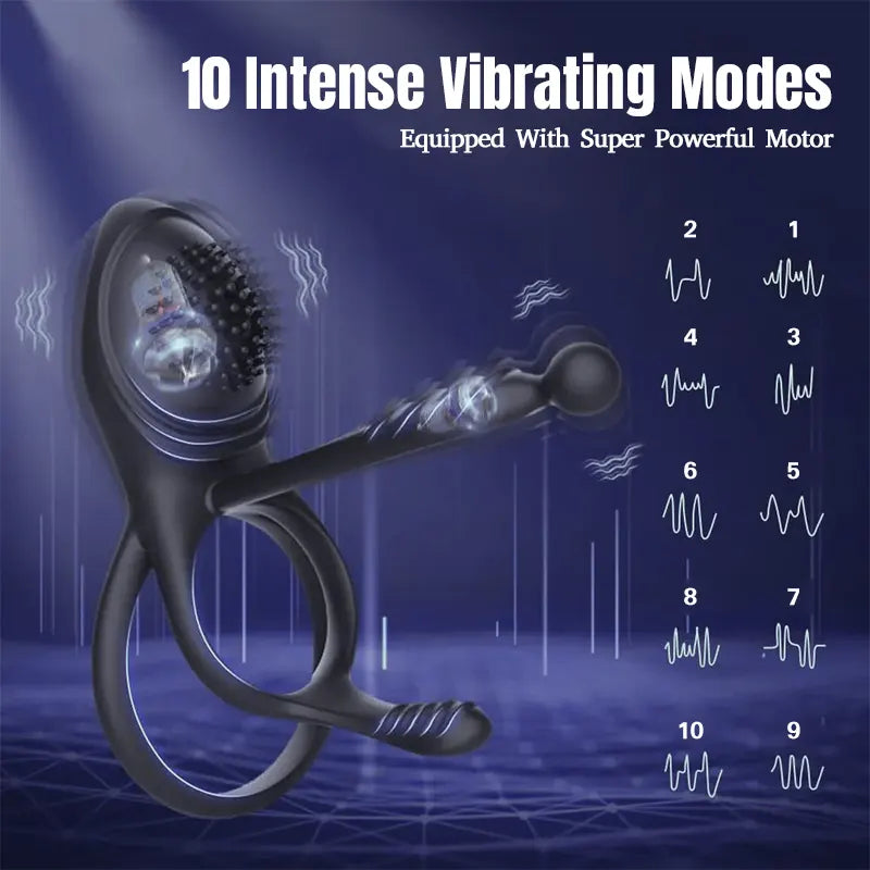 Dual Motor Vibrating Cock Ring