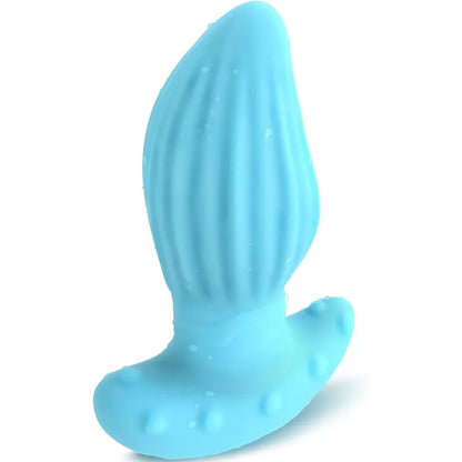 Blue Silicone T-Base Anal Plug