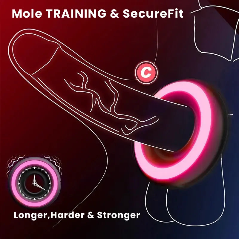 10 Vibration Modes App-controlled Cock Ring for Pleasure