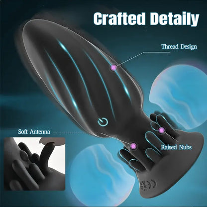  10 Rotating Vibrating Anal Plugs