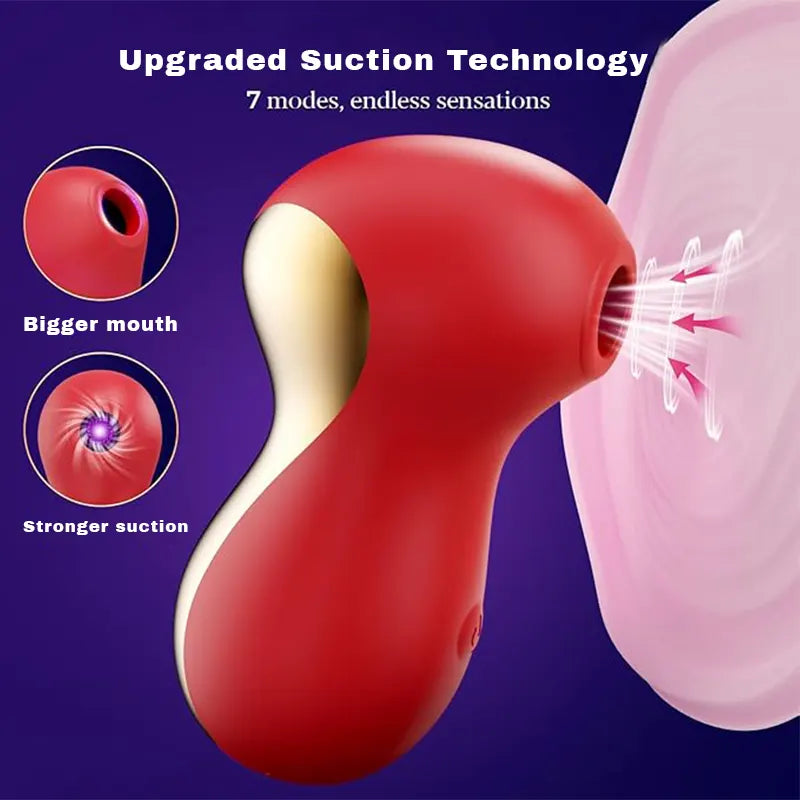 Rose Sucking Vibrator, Clitoris and Nipple Vibration