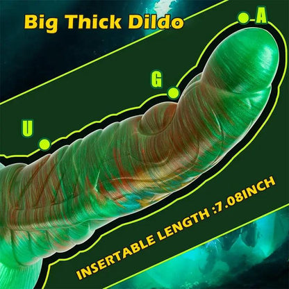 8.34&quot;_Thick_Silicone_Dragon_Dildo
