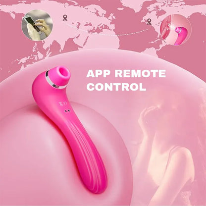 4-in-1 clitoral sucking &amp; licking vibrator with remote