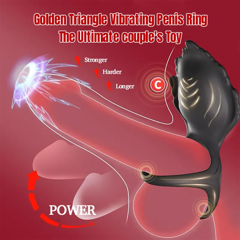 Golden Triad Vibrating Penis Ring