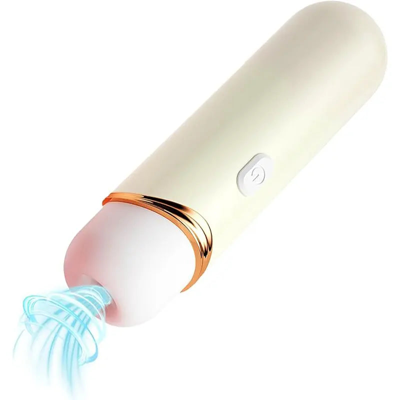 White Mini Bullet Sucking Vibrator