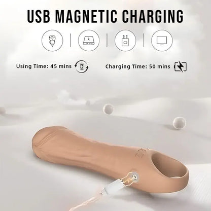 10 Vibration Modes Bullet-Shaped Mini Dildo Vibrator