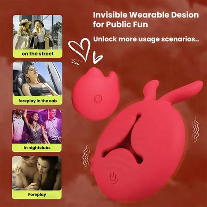 Rabbit Design Vibrator Nipple Clamps Stimulator