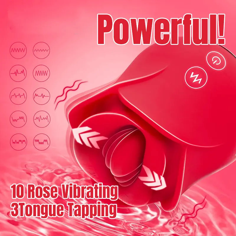 Rose Kissing &amp; Licking Sex Toy