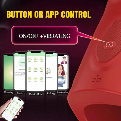 4-in-1 Rose App Open Penis Vibrator