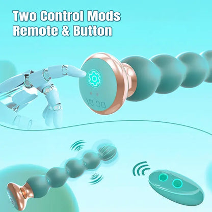 Remote Control 10 Vibrating Plug Anal Beads