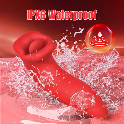 Double Red Lips Stimulation Vibrator