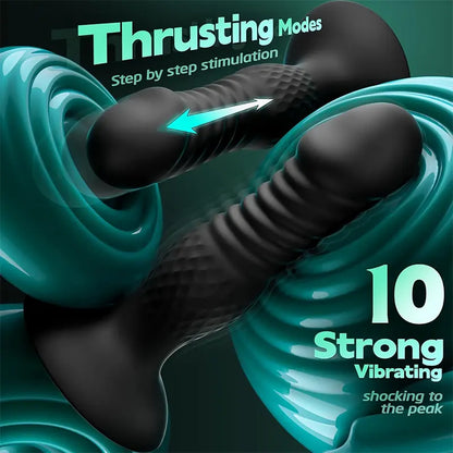 Remote Thrusting Prostate Vibrator Plug