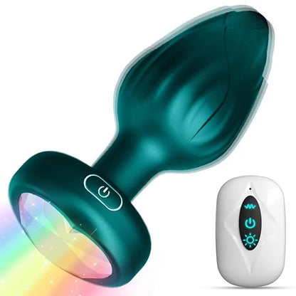 Light-Up Vibrating Silicone Anal Plug