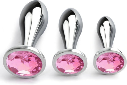 Ruby Beginner-friendly Metal Butt Plug Three-Piece Set