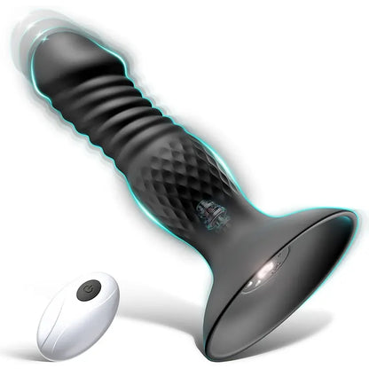 Remote Thrusting Prostate Vibrator Plug