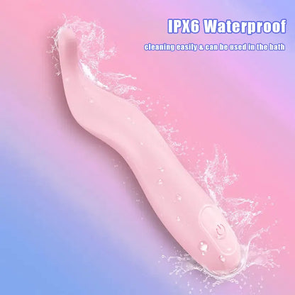 S-shaped precision head pink g-spot vibrator