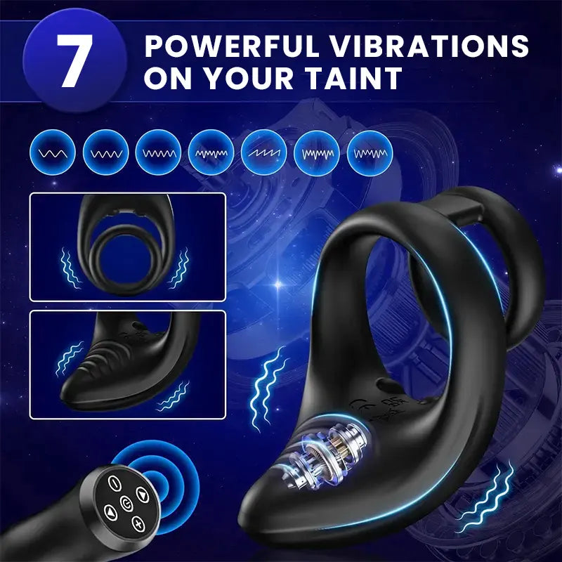 Rechargeable Portable Vibrating Cock Ring