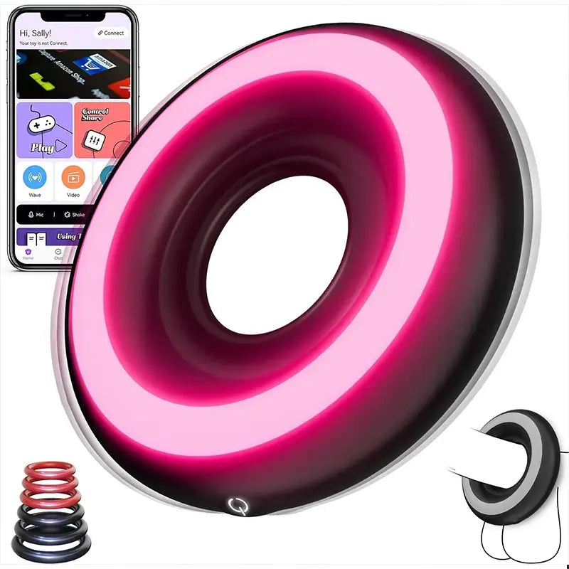 10 Vibration Modes App-controlled Cock Ring for Pleasure